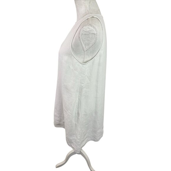 Madewell women’s medium sleeveless lined linen shift dress knee length weight ne - Picture 3 of 13